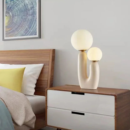 Decorbites™ Glas-Tischleuchte: Postmoderne Harz-Nachttischlampe für Wohnzimmer- und Schlafzimmer-Dekoration