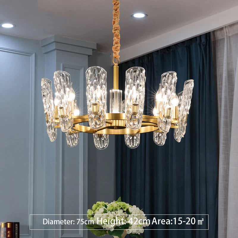Decorbites™ Glas-LED-Deckenleuchter für Wohnzimmer, Schlafzimmer, Restaurant, Hotel, Küche – Luxusbeleuchtung