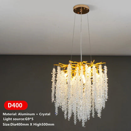 Decorbites™ Kristall-Quaste-Deckenleuchter für luxuriöse Wohnzimmer-, Halle- und Restaurantdekoration