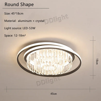 DecorBites™ Crystal Industrial Pendant Chandelier Set for Modern Living Room and Bedroom Decor