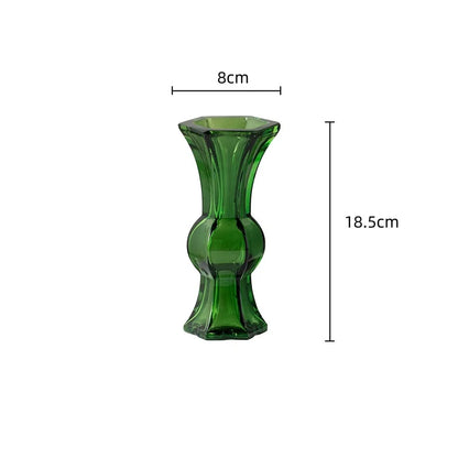 Decorbites™ Grünes Glas Geometrie Vase Hydroponik Terrarium Heimdekoration Zubehör