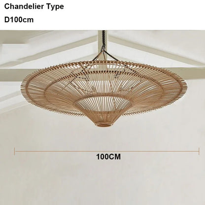 Decorbites™ Handgefertigte Rattan-Wickler-Lüster für die Dekoration von Zuhause und Geschäft