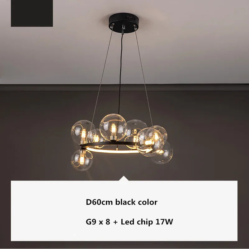 Decorbites™ Glasballen-G9-LED-Kronleuchter: Modernes minimalistisches nordisches Design