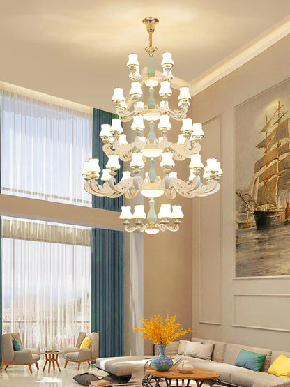 Decorbites™ Deluxe Duplex Wohnzimmer-Kronleuchter – Elegante Villa- & Hotel-Pendantbeleuchtung