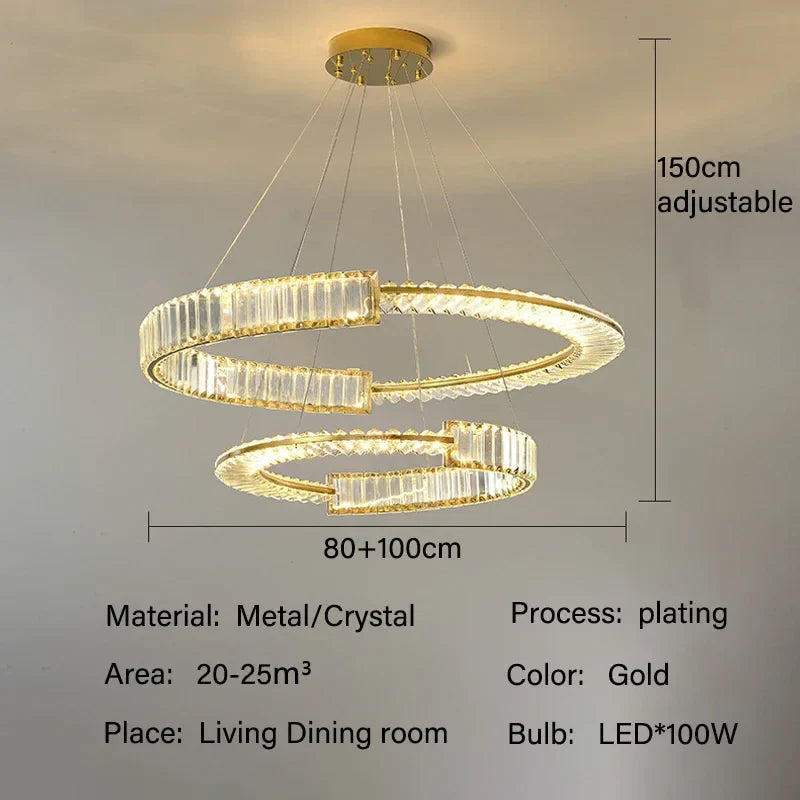 Decorbites™ Kristall-Leuchter: Moderne Luxus-LED-Beleuchtung für Wohnzimmer, Esszimmer und Schlafzimmer