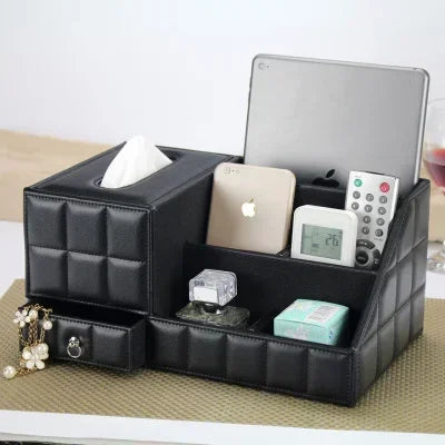 Decorbites™ Desktop-Tischbox für Papiertücher: Elegantes Ablagetablett für Küchenpapier für Zuhause und Büro