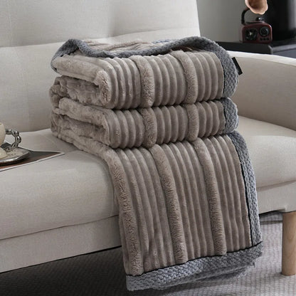 Decorbites™ Leichtes Luxus-Sofadecke für Herbst/Winter, gemütliche Decke für Büro und Schlafzimmer