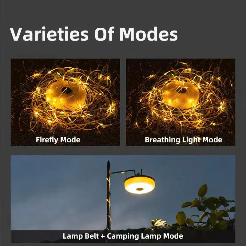 Decorbites™ LED-Camping-Lichtstreifen 8 m Länge wasserdicht Außengarten-Dekorlampe