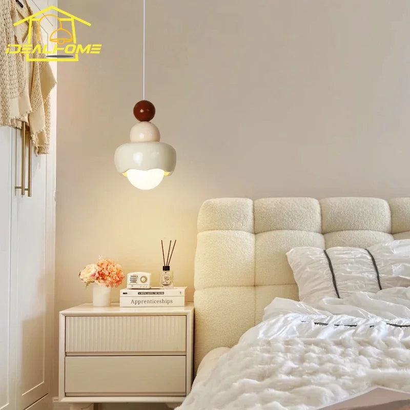 Decorbites™ Sahne-Wind-Harz/Glas-Hängeleuchten: Moderne LED E27 Hängelampe für Schlafzimmer, Bar, Kinderzimmer