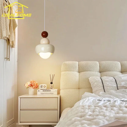 Decorbites™ Sahne-Wind-Harz/Glas-Hängeleuchten: Moderne LED E27 Hängelampe für Schlafzimmer, Bar, Kinderzimmer