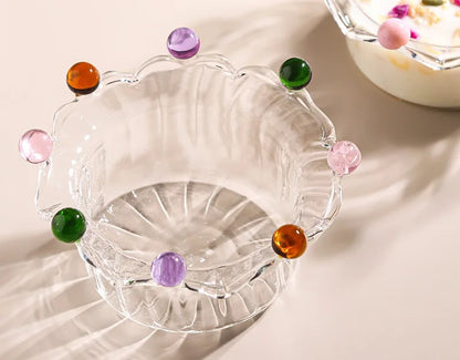 Decorbites™ Klar Glas Obstschale Teller Snackteller Kuchen Dessert Schale Große Kapazität