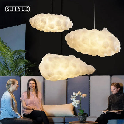 Decorbites™ Wolkenleuchter: Moderne weiße Pendelleuchte für gewerbliche und private Räume