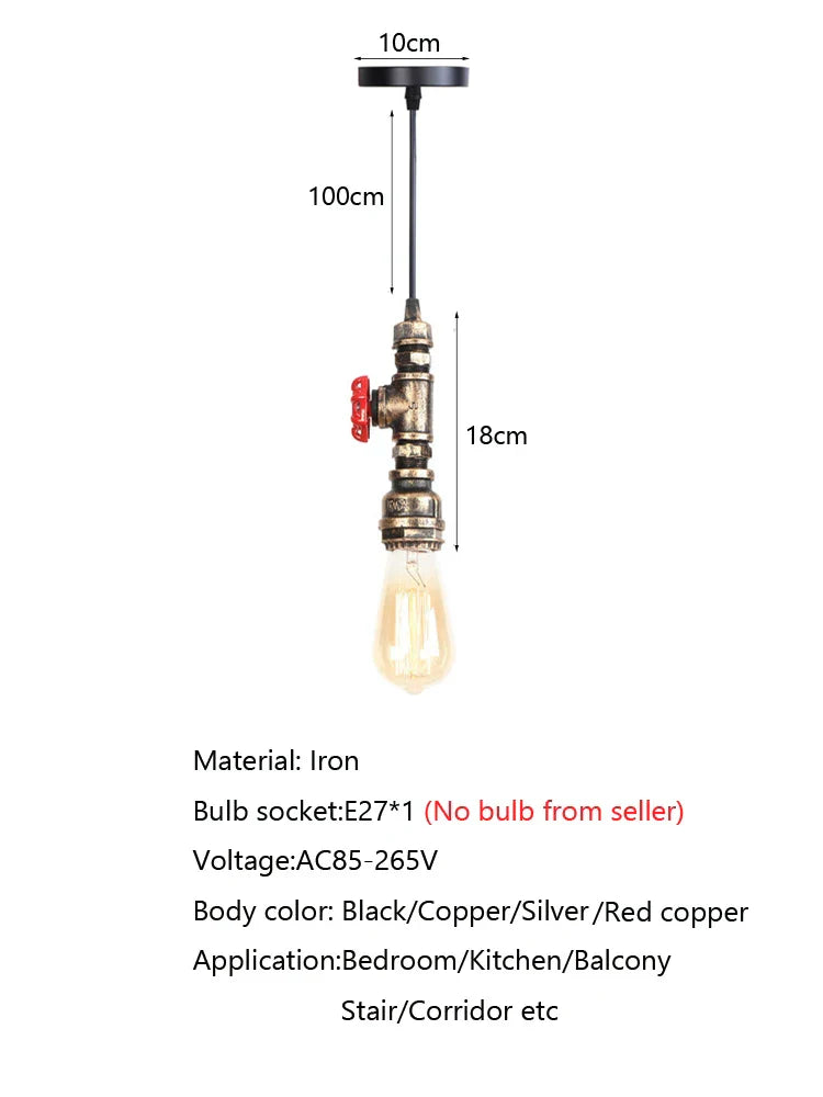 Pipe Industrial Chandelier Light