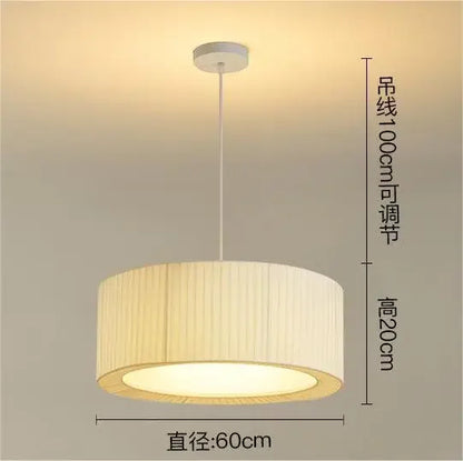 Decorbites™ Design-LED-Stoff-Pendantleuchte für Schlafzimmer, Heimdekoration, hängende Kronleuchter