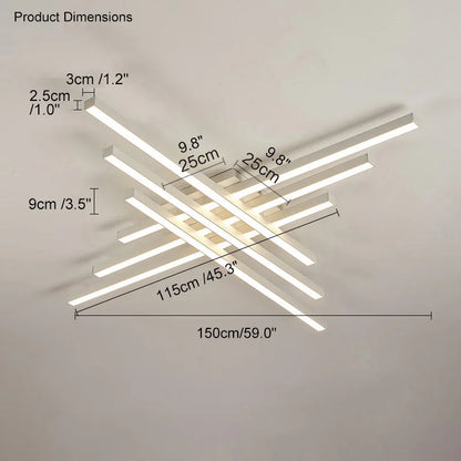 Decorbites™ Schwarze LED-Deckenleuchte Chandelier für das Hauptschlafzimmer und Wohnzimmer, energiesparende Beleuchtung