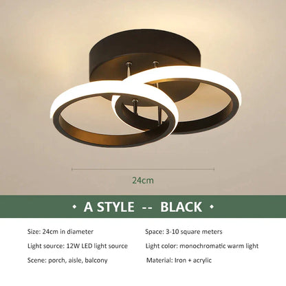DecorBites™ LED Ceiling Chandelier Modern Bedroom Lamp Indoor Decor Surface Mounted Lighting