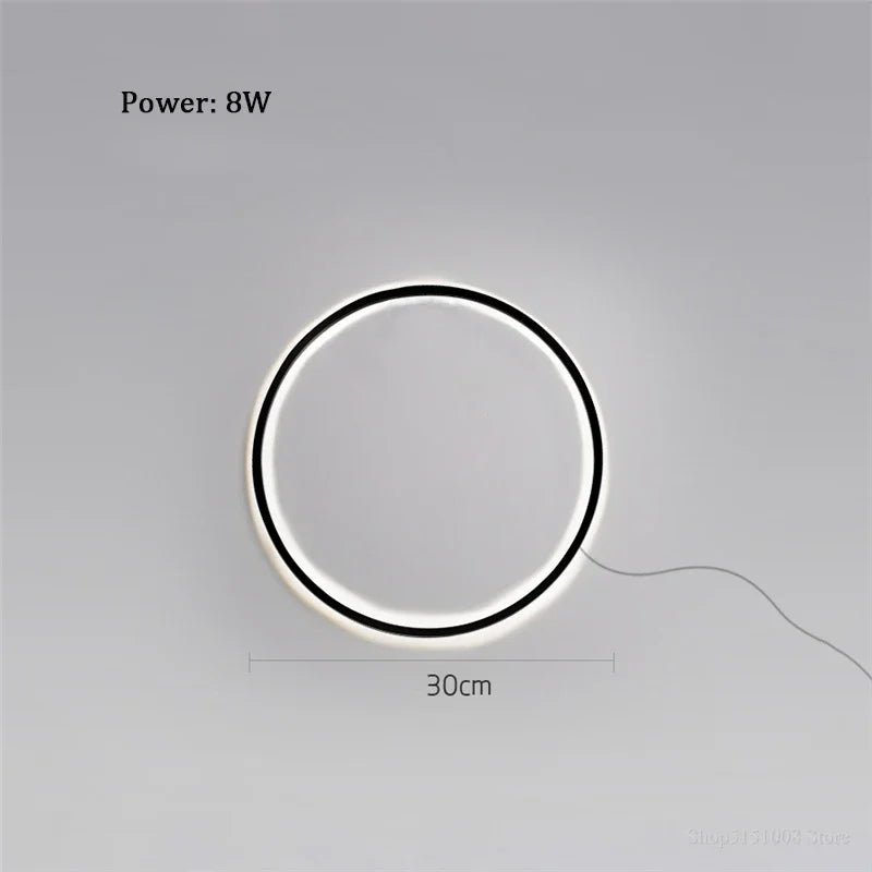 Decorbites™ Designerring LED Wandlampe: Minimalistische nordische Dekorlampe für die Atmosphäre im Wohnzimmer.