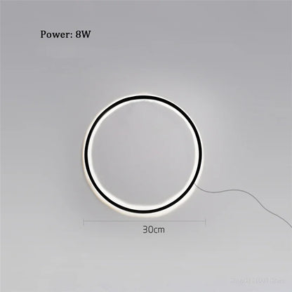 Decorbites™ Designerring LED Wandlampe: Minimalistische nordische Dekorlampe für die Atmosphäre im Wohnzimmer.