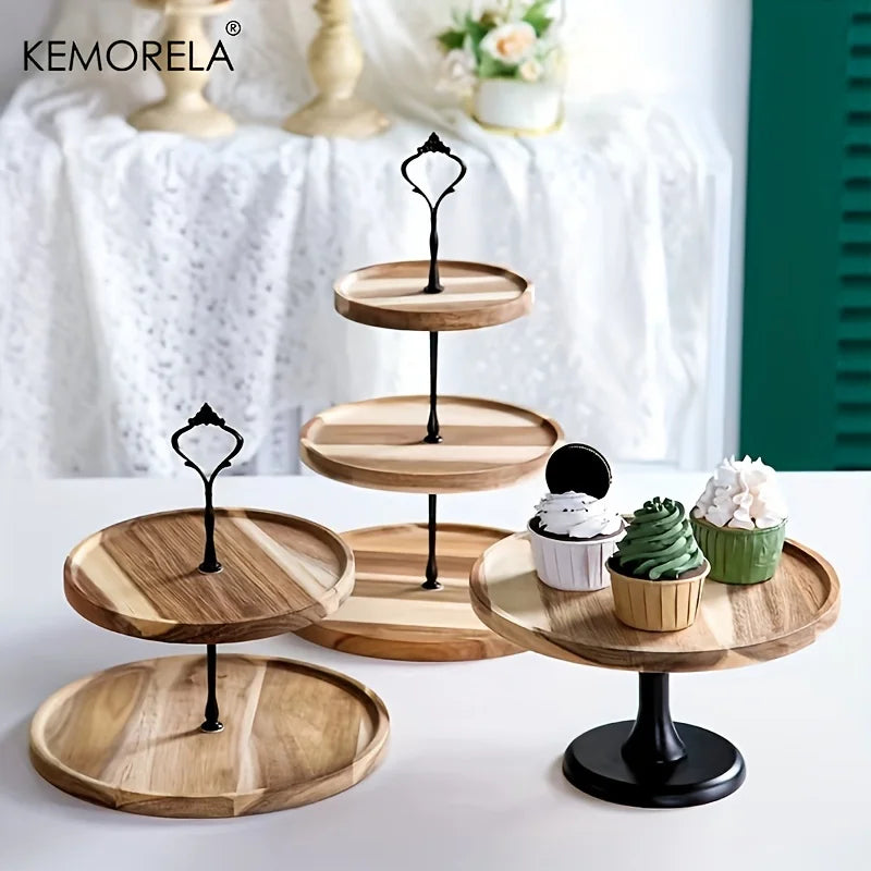 Decorbites™ Zweilagiges/Dreilagiges Trockenfrucht-Tablett – Elegantes Serviergeschirr für Desserts und Snacks
