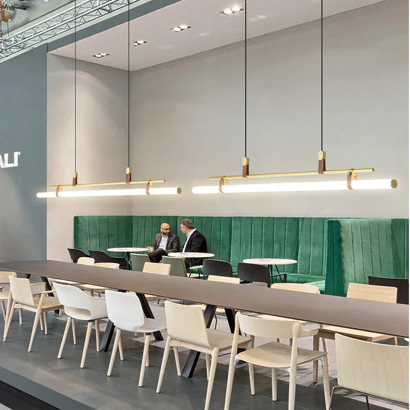 Decorbites™ Glasgürtel-Kronleuchter: Moderne LED-Beleuchtung für Innenräume in Restaurants & Büros