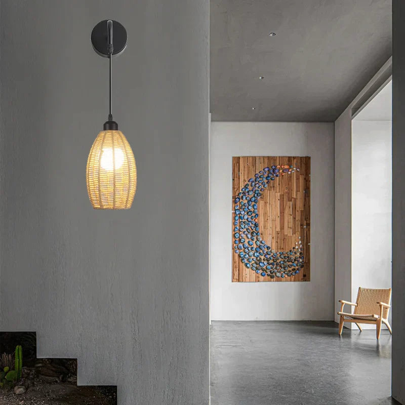 Decorbites™ Industriehanfseil-Wandlampe – Vintage-Stil für Zuhause, Hotel und Restaurant