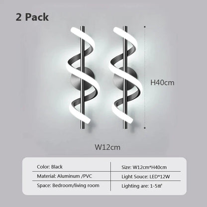 Decorbites™ LED Wandlampe: Minimalistische nordische Wandlampe für Schlafzimmer, Wohnzimmer und Flur.