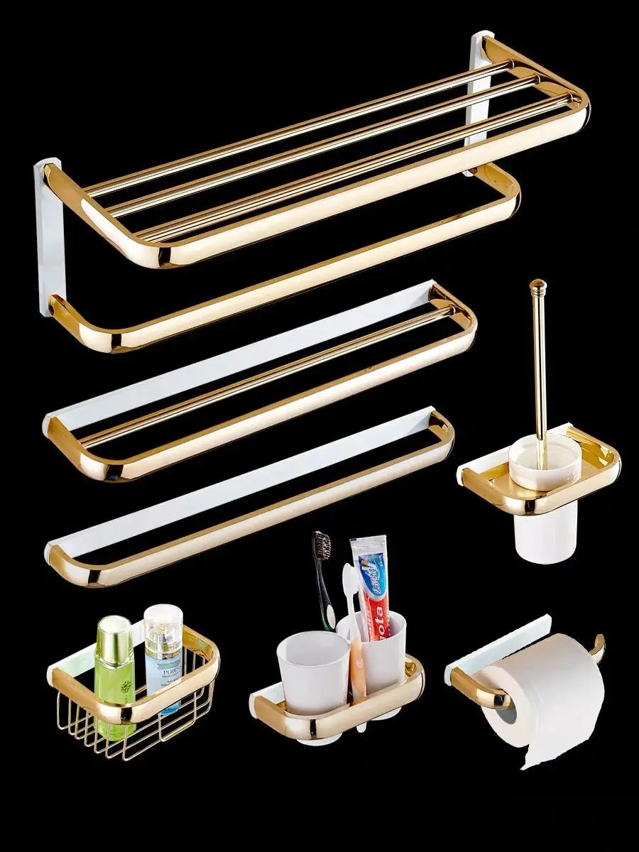 Gold Brass Bath Hardware