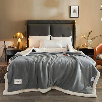 Decorbites™ Gemütliche Winter-Fleece-Decke | Queen-Größe Weiche & Warme Daunensteppdecke