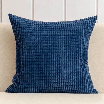 Decorbites™ Kordflanell Maiskorn-Muster Kissenbezug Einheitsfarbe Dekokissen-Hülle 40/45/50/55/60 cm