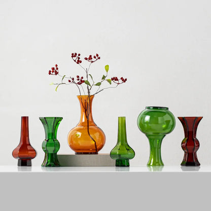 Decorbites™ Grünes Glas Geometrie Vase Hydroponik Terrarium Heimdekoration Zubehör