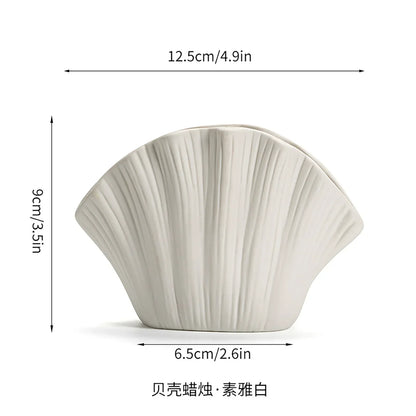 Decorbites™ Gradient Shell Keramikvase | Bunte Blumentopf Heimdekoration & Accessoires