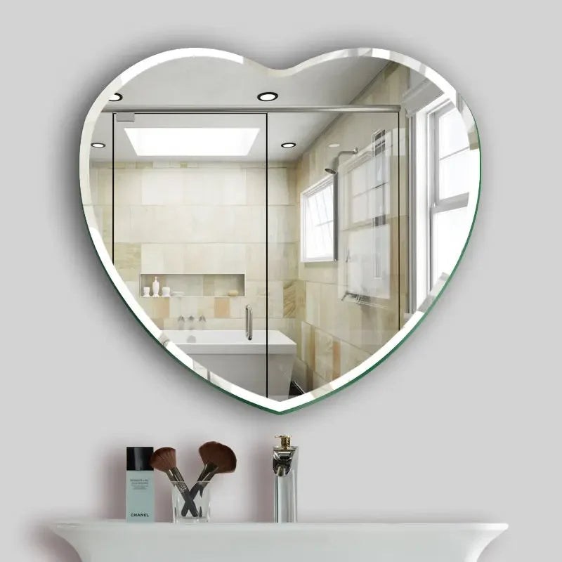 Decorbites™ Herzförmiger Acryl-Splittersicherer Wandspiegel-Dekor für Schlafzimmer, Wohnzimmer