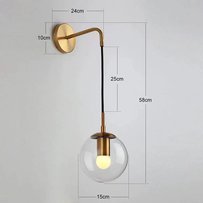 DecorBites™ Glass Ball Pendant Chandelier: Modern Nordic Art Ceiling Lighting for Dining Room & LOFT