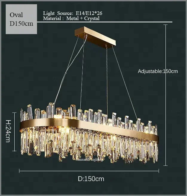 Decorbites™ Kristall-LED-Kronleuchter für luxuriöse Wohn- und Essbereiche