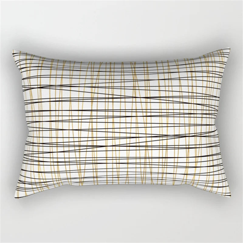 Decorbites™ Geometrisches Wellenlinien-Taljen-Kissenbezug-Set