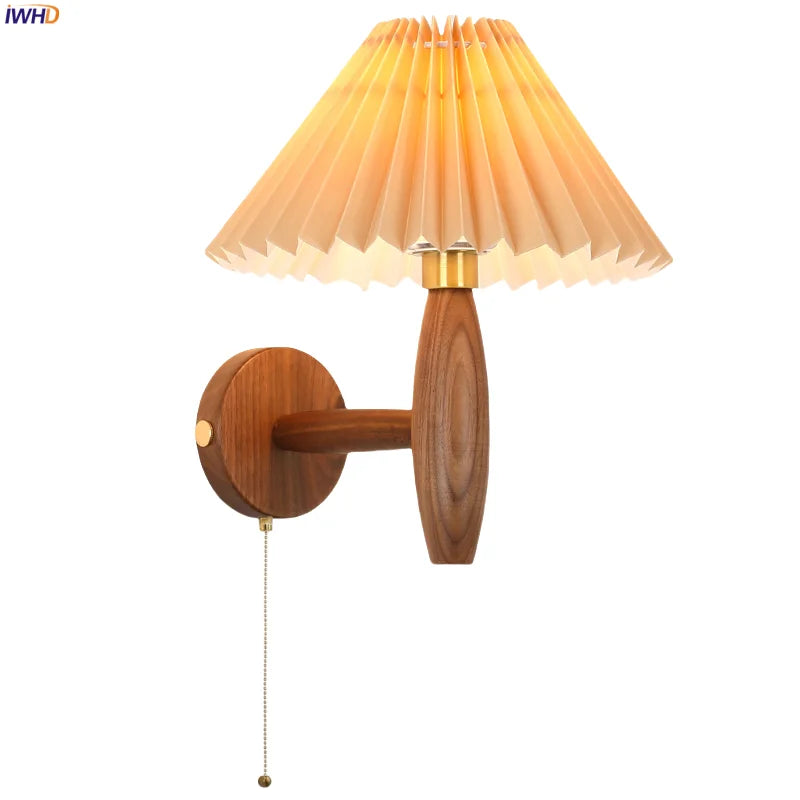 Walnut LED Wall Sconce Vintage Loft Style