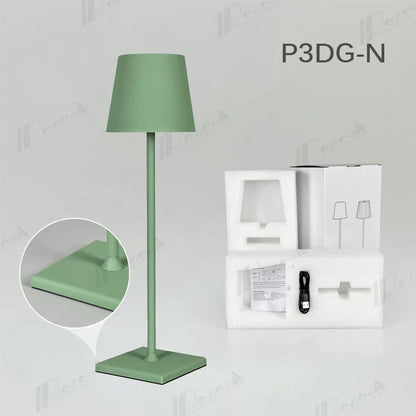 DecorBites™ Crystal LED Rechargeable Table Lamp - Elegant Cordless Hotel Restaurant Bar Light