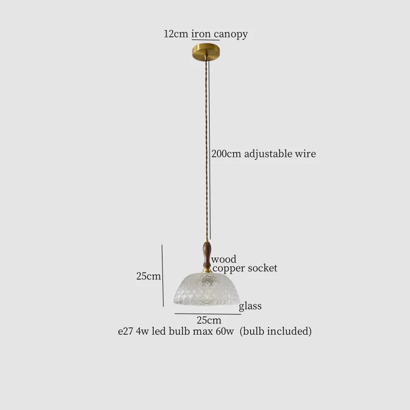 Decorbites™ Klar-Glas-LED-Hängeleuchte im französischen Stil als Pendellampe für die Raumdekoration