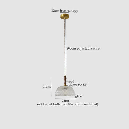 Decorbites™ Klar-Glas-LED-Hängeleuchte im französischen Stil als Pendellampe für die Raumdekoration