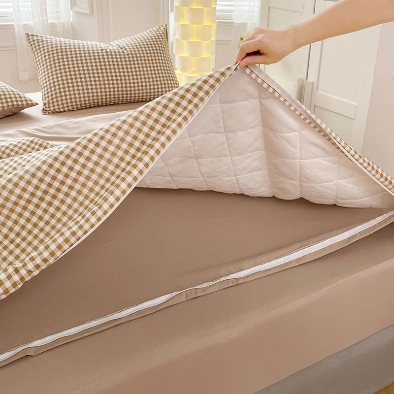 Decorbites™ Baumwoll-Geblümtes Daunenbettbezug Weiche Bettdecke Hautfreundliche Bettwäsche