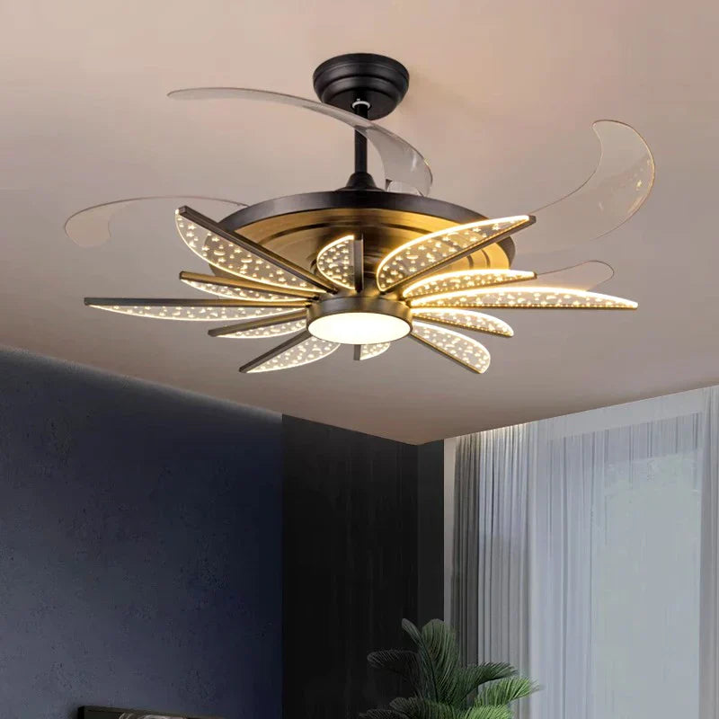 Decorbites™ Kinder-Schlafzimmer-Deckenventilator mit Fernbedienung und LED-Licht
