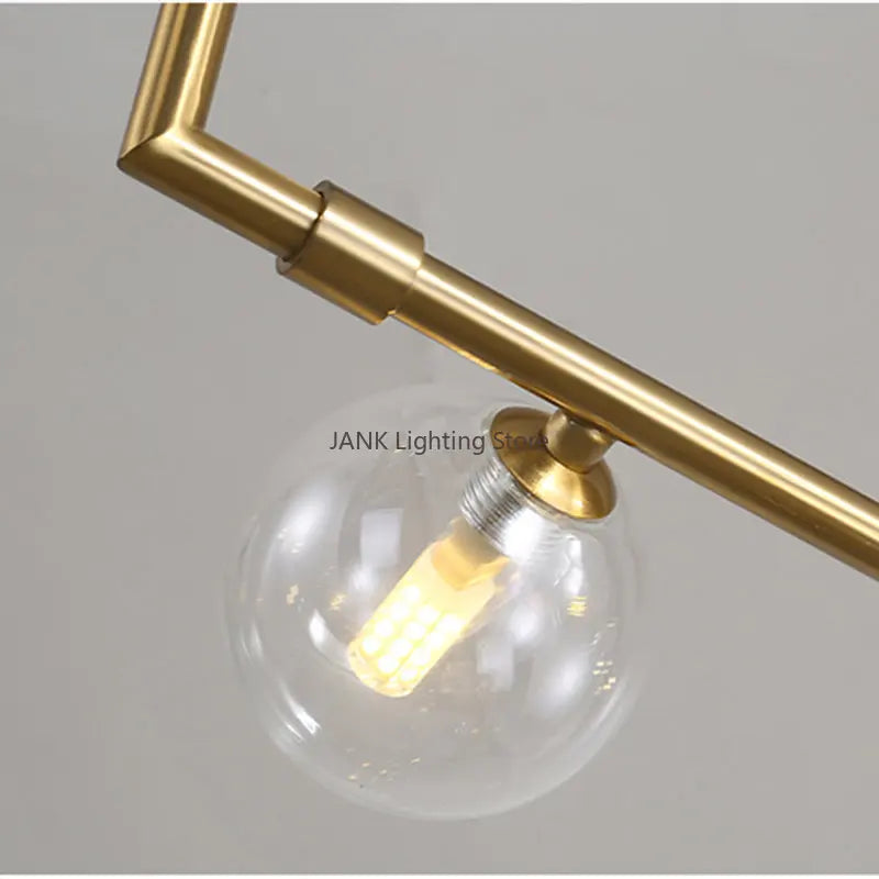 Decorbites™ Doppeltes Glas-Schirm-Hängeleuchte: Nordisches minimalistisches Design, LED-Lampe für Wohnzimmer, Restaurant