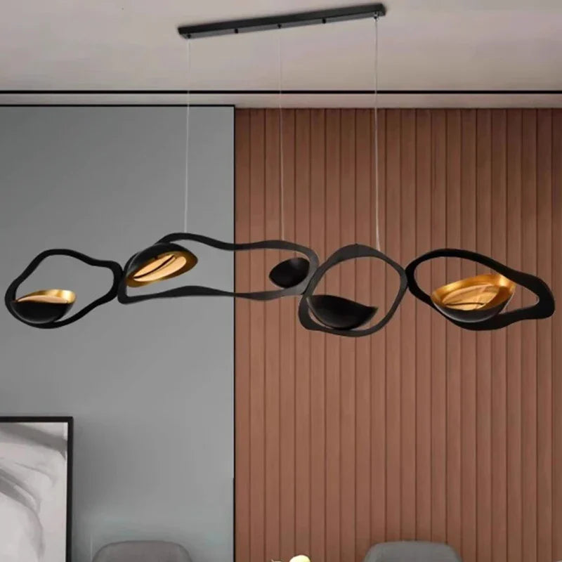 Silver Modern Pendant Light 200cm Dimmable