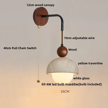 Decorbites™ LED Weißes Glas Wandlichter Armatur Moderner Zugschalter Nachttischleuchte