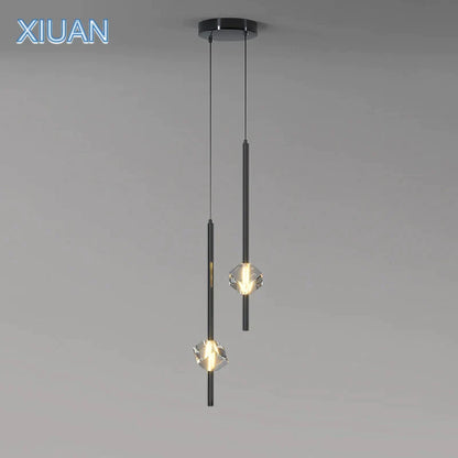 DecorBites™ Cube Crystal Pendant Lamps for Bedroom and Living Room Décor