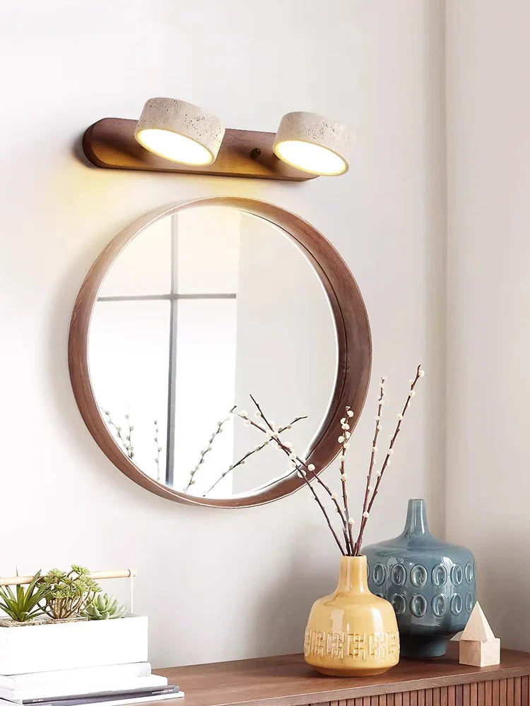 Decorbites™ Japanisches Retro-Steinwand-Spiegel-Licht für Badezimmer und Frisiertisch
