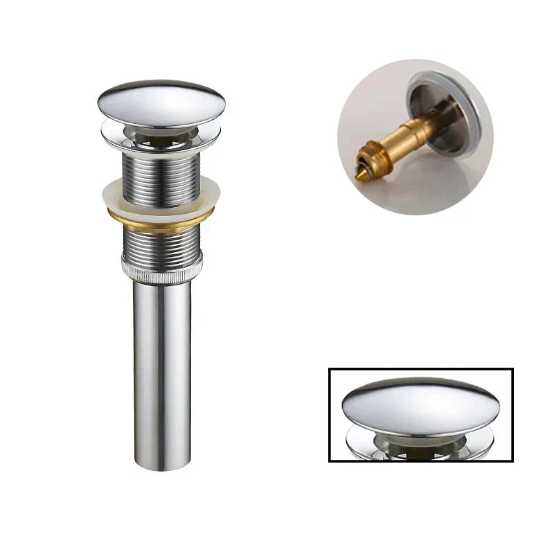 Gold Round Pop-up Drain