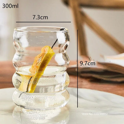 Decorbites™ Glas-Cocktailbecher-Set, Rosa Saft- und Wasserglas, Nordischer Stil Design