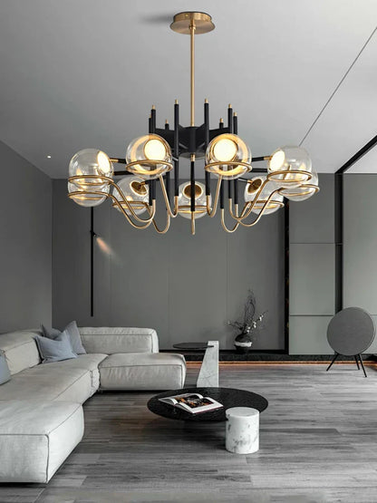 DecorBites™ Glass Ball Pendant Light Fixture for Luxury Living Room Decor