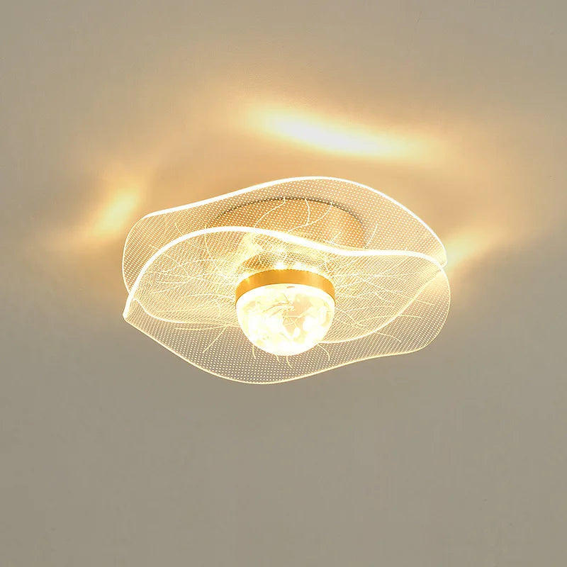 Gold Nordic Ceiling Light With Efficient LED